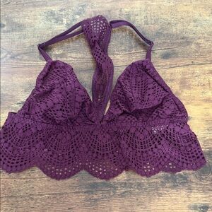 Victoria's Secret Lace Bandeau in Rich Purple
